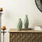 Glitzhome® Geometric Green Ceramic Modern Vase Set